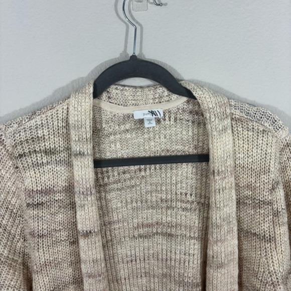 Pure Jill J. Jill Cream Cardigan Sweater Knit Sz XL Petite Cotton Wool Blend - Picture 3 of 9